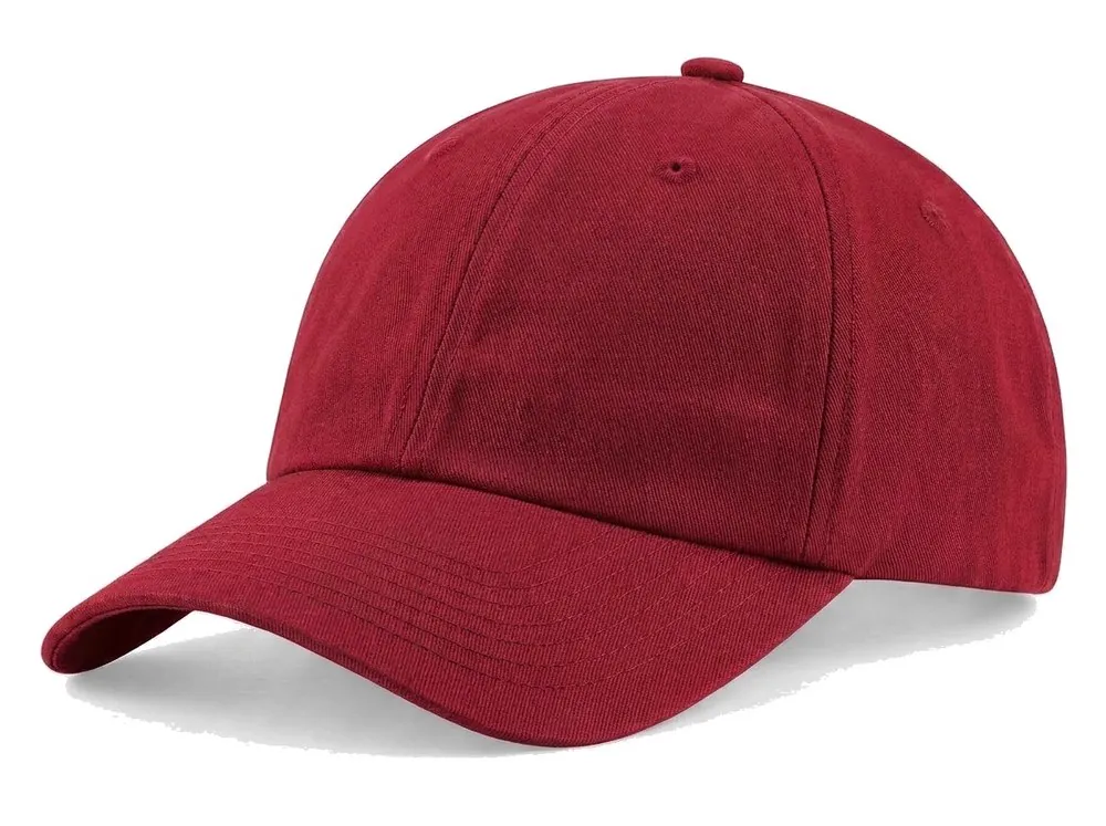 Premium Medium Profile Dad Cap in Crimson