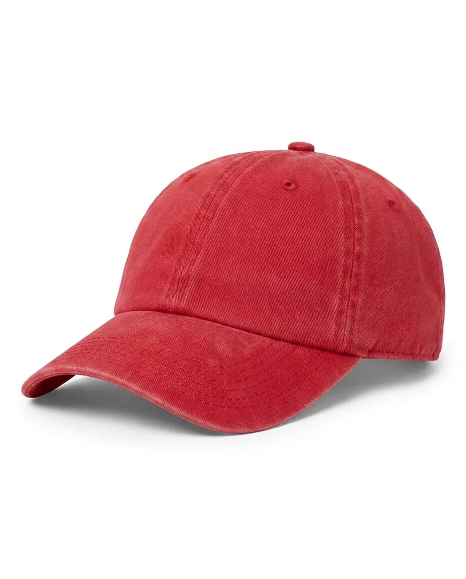 Classic Washed Cap in Red