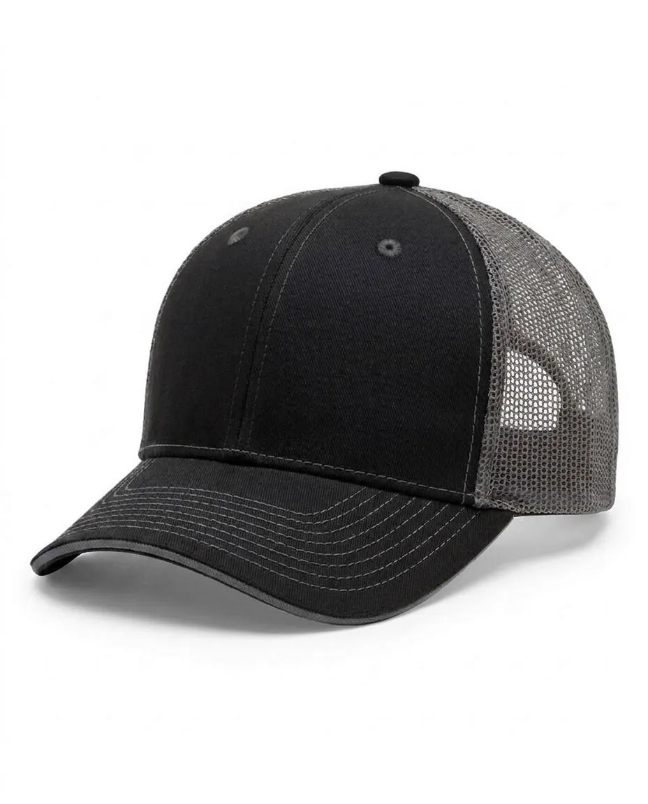Sandwich Trucker in Black / Charcoal