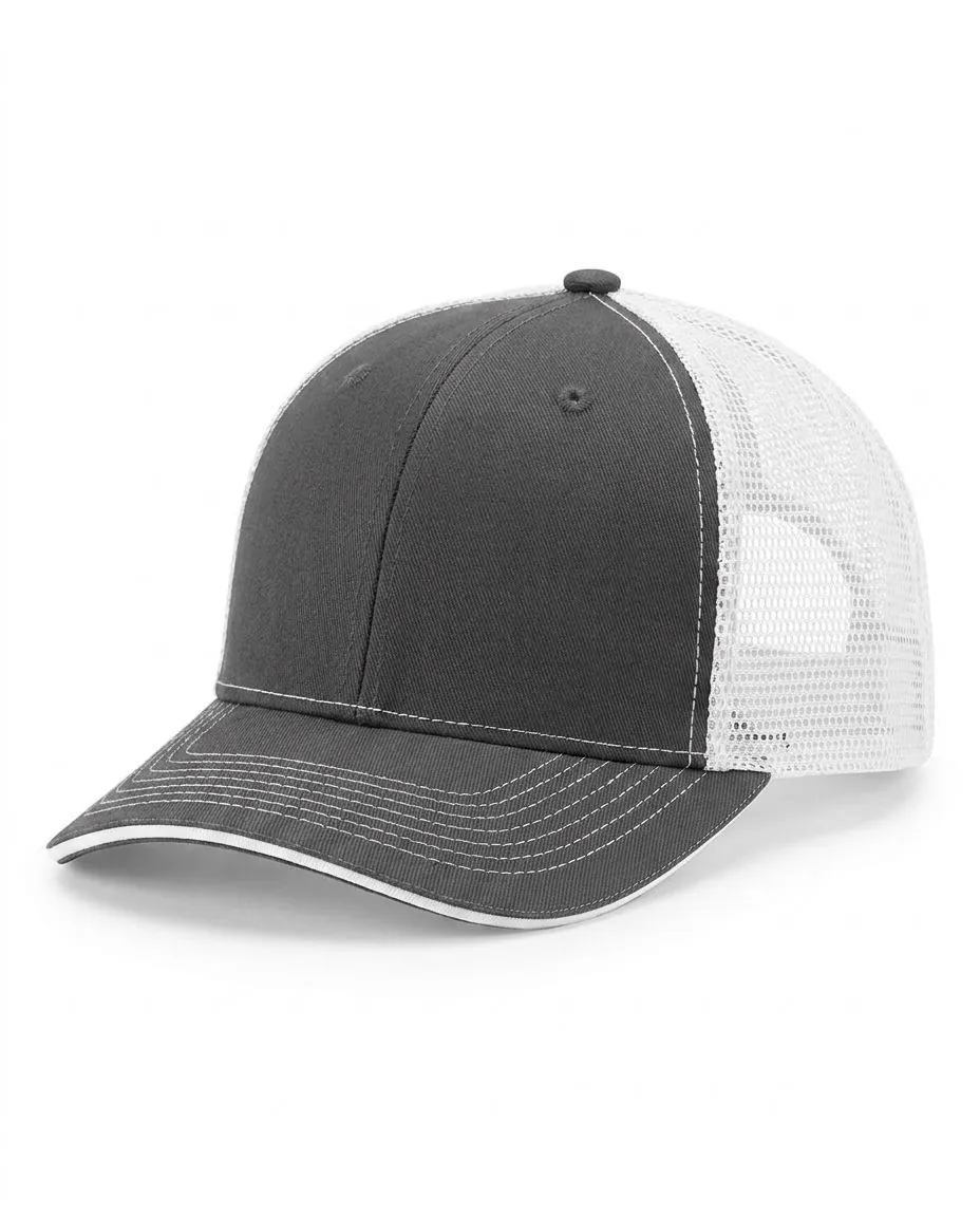 Sandwich Trucker in Charcoal / White