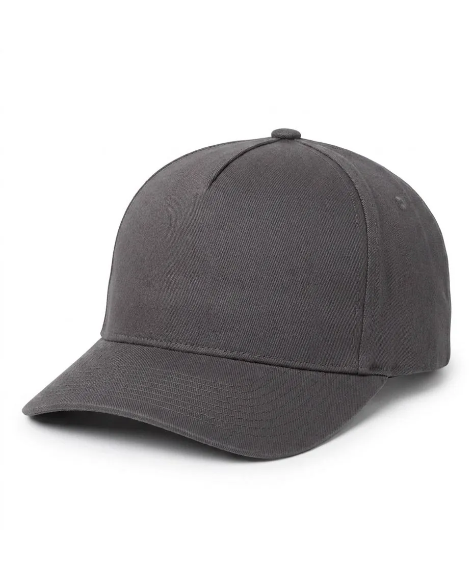 5-Panel Heavy Structure Cap in Charcoal