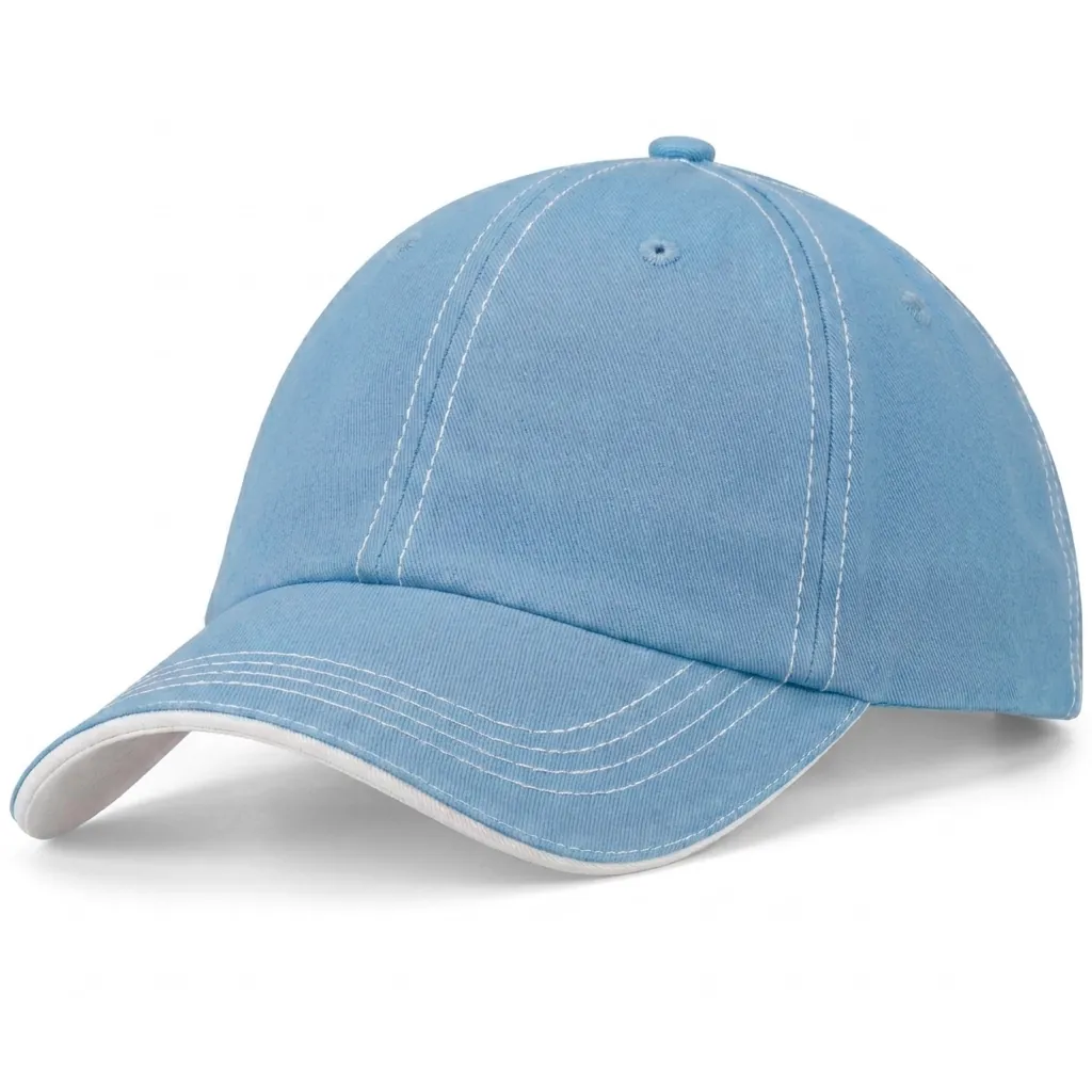 Contrast 1/2 Sandwich in Carolina Blue / White