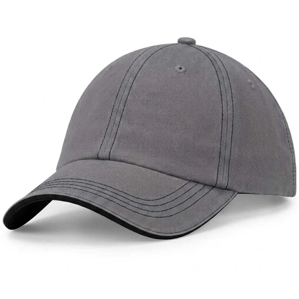 Contrast 1/2 Sandwich in Heather Gray / Black