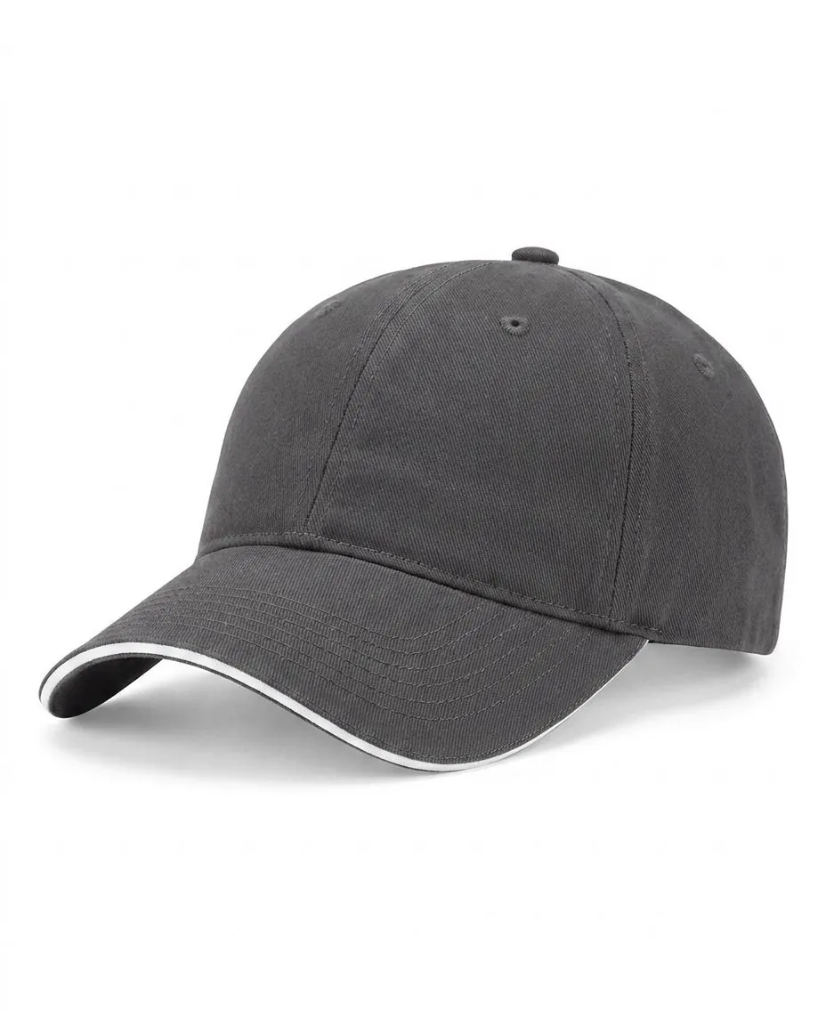 The Sandwich Cap in Charcoal / White