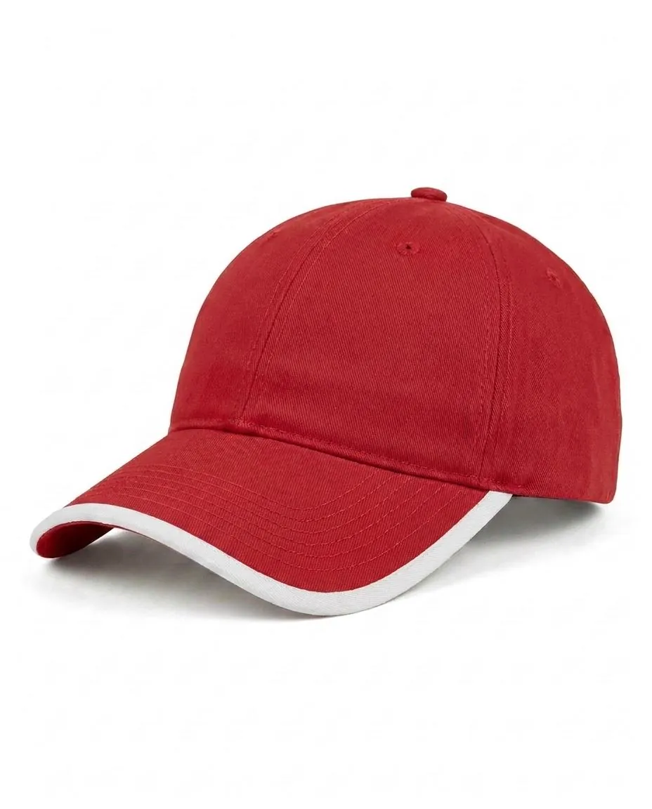 Trim Cap in Red / White