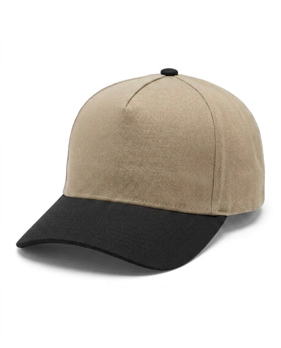 Two Tone Five Panel in Stone / Black