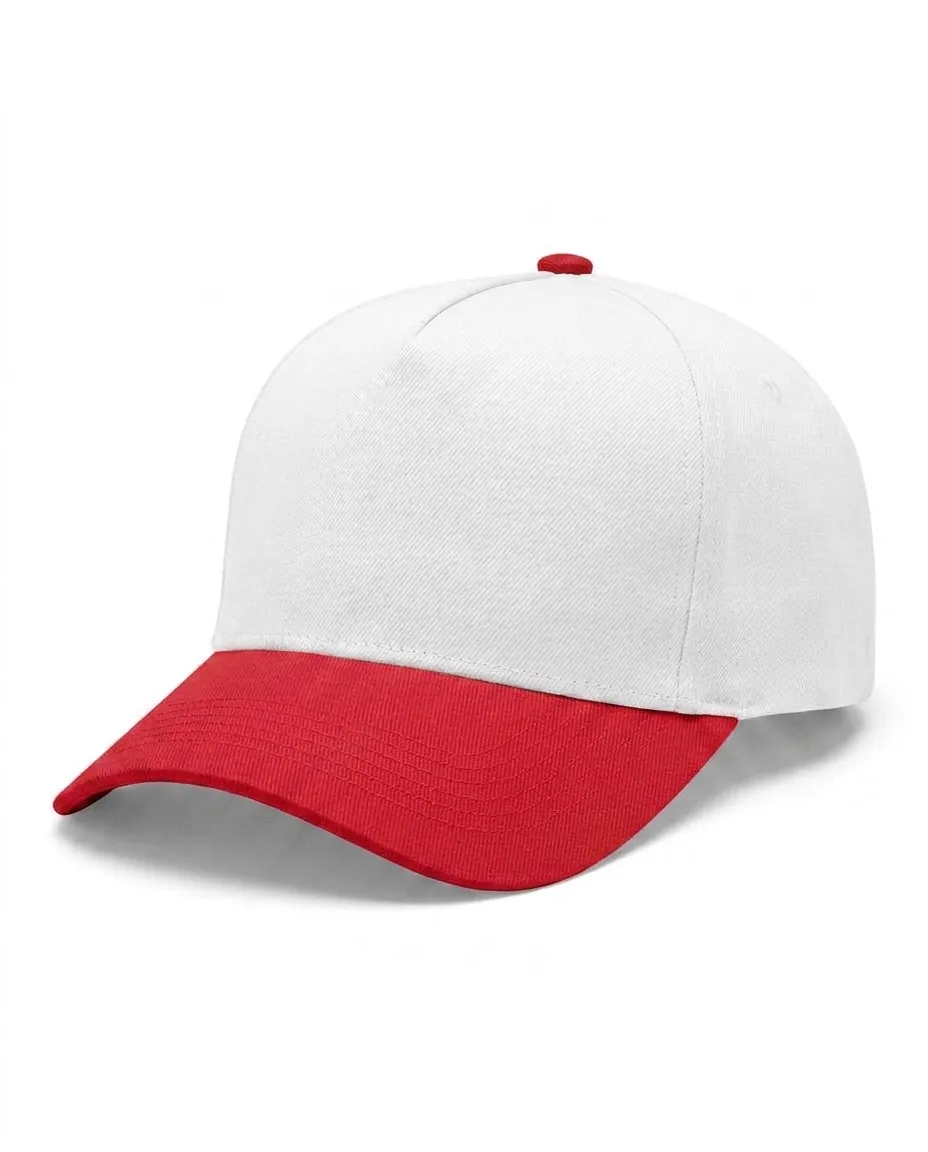 Two Tone Five Panel in White / Red