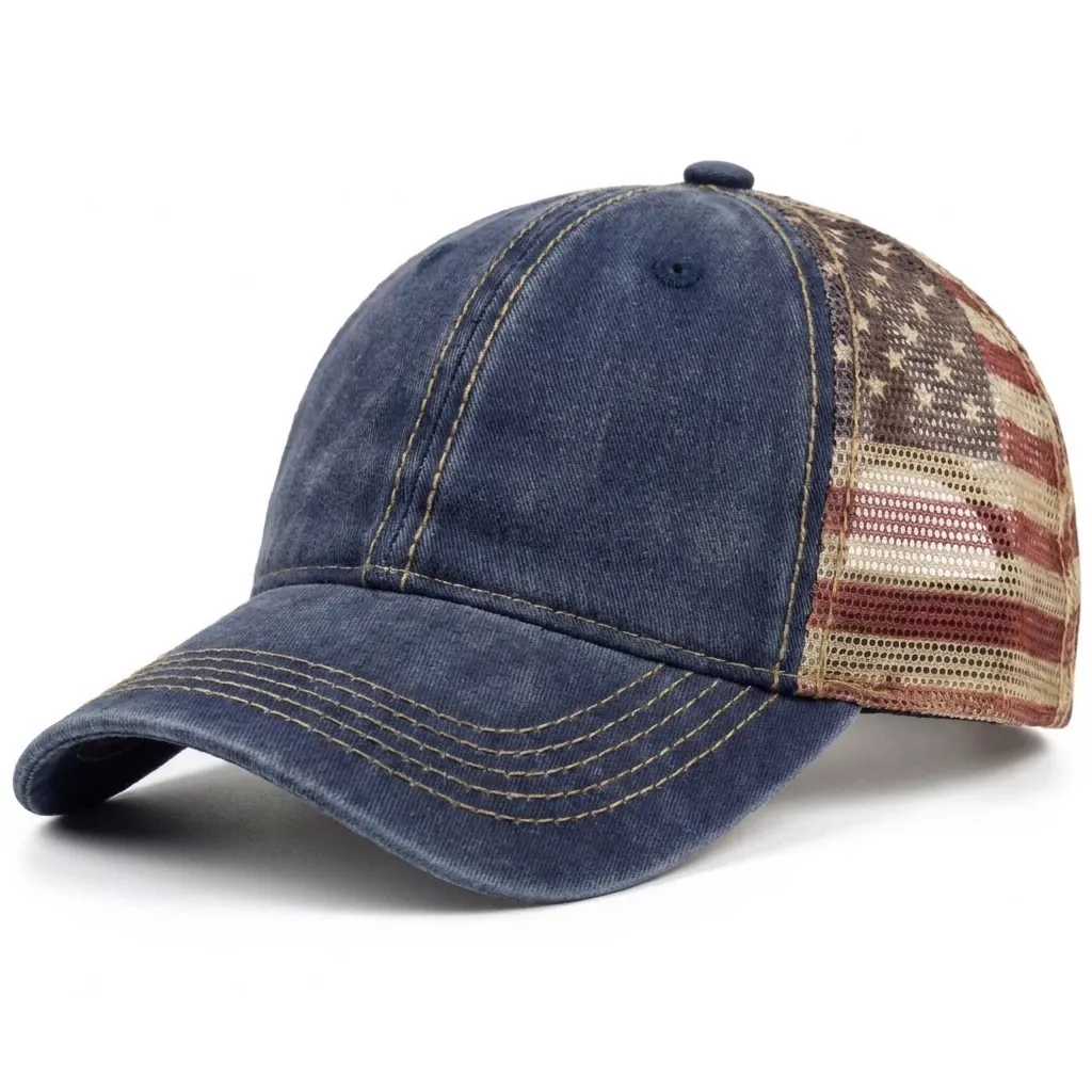 Flagtacular in Washed Navy / Flag Mesh