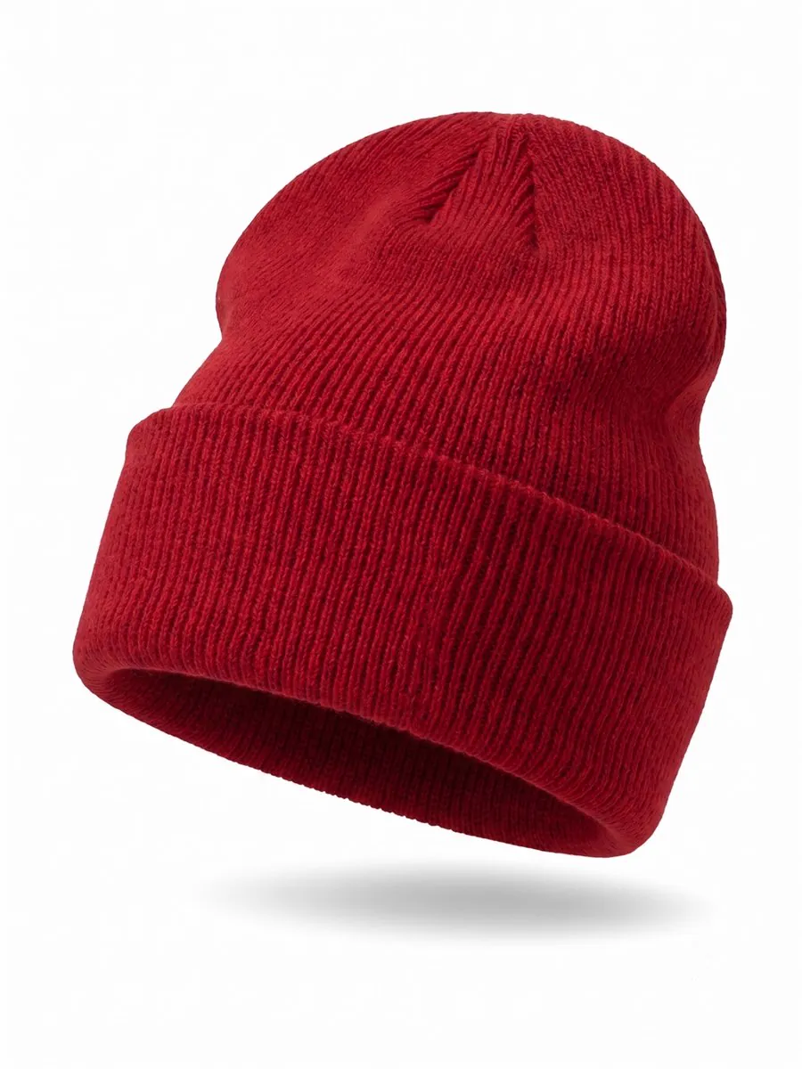 Classic Cuff Beanie in Red