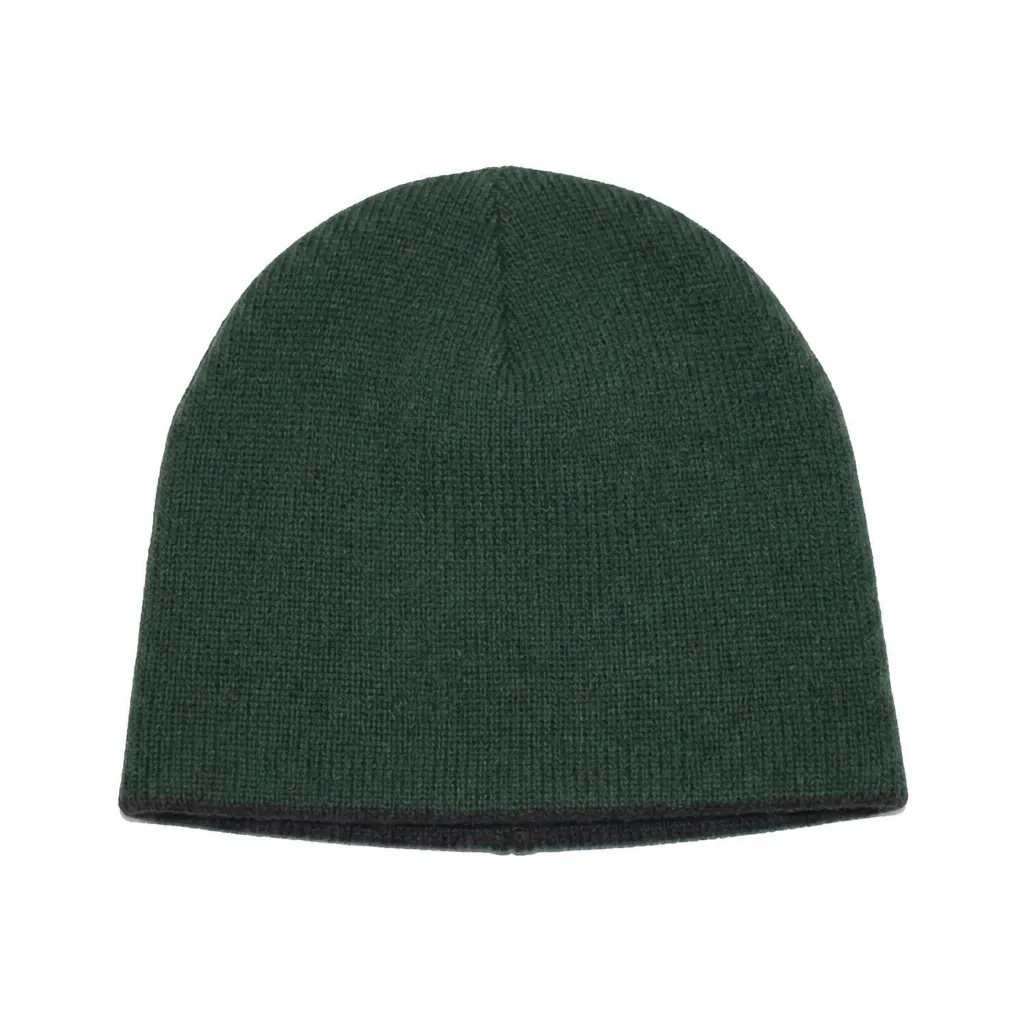 Reversible Beanie in Dark Green