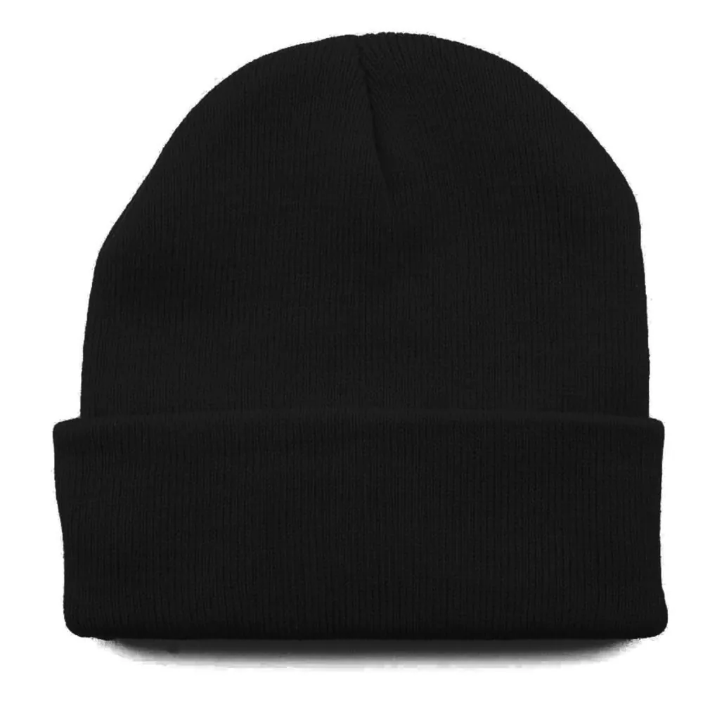 Premium Cuff Beanie in Black