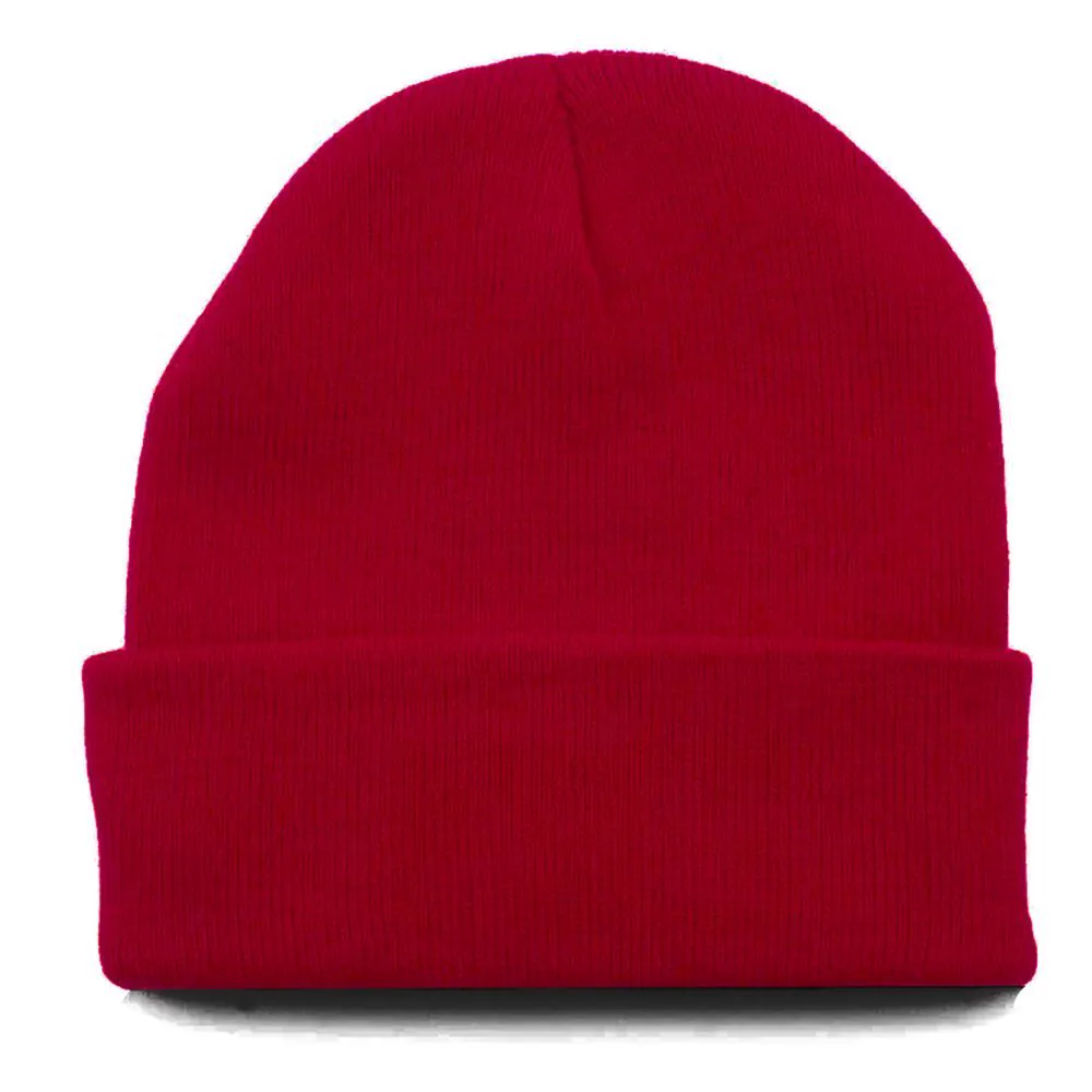 Premium Cuff Beanie in Red