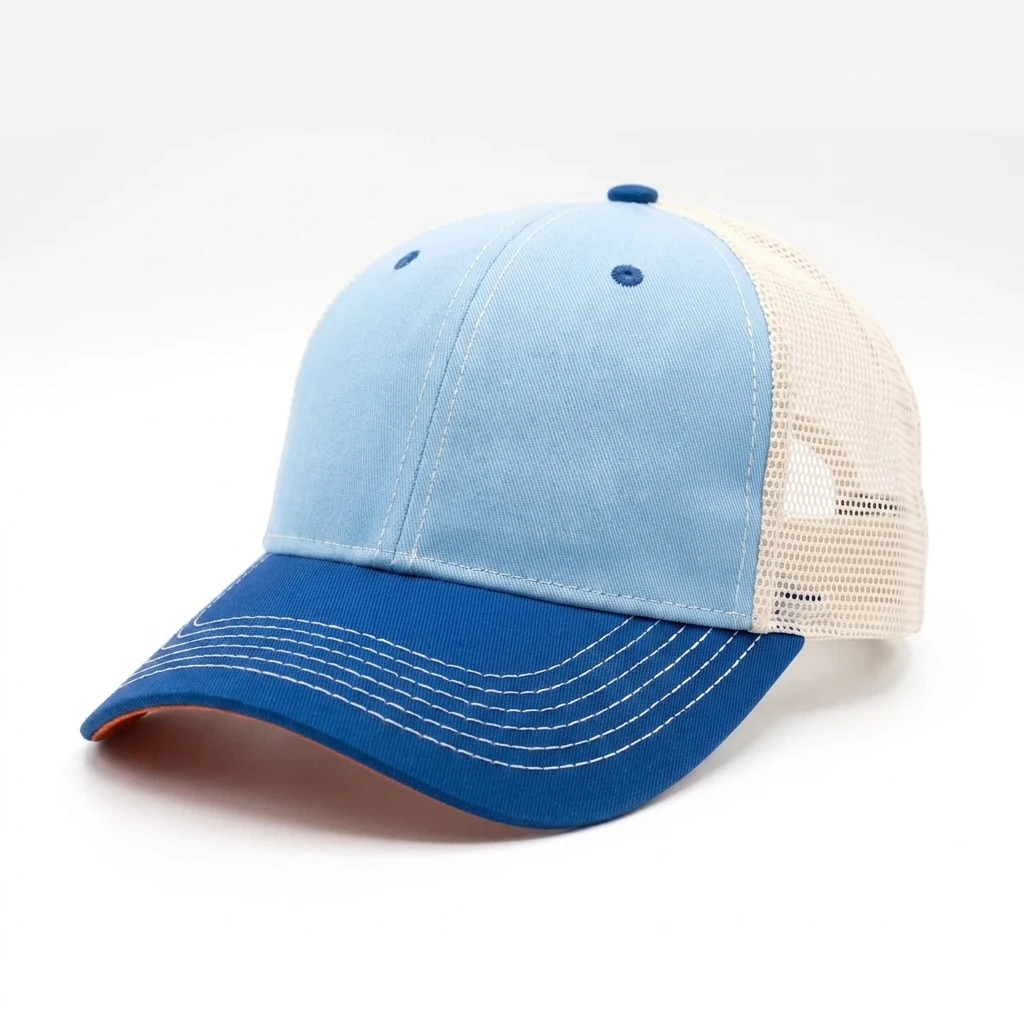 The Tour Cap in Carolina Blue / Stone / Royal / Orange