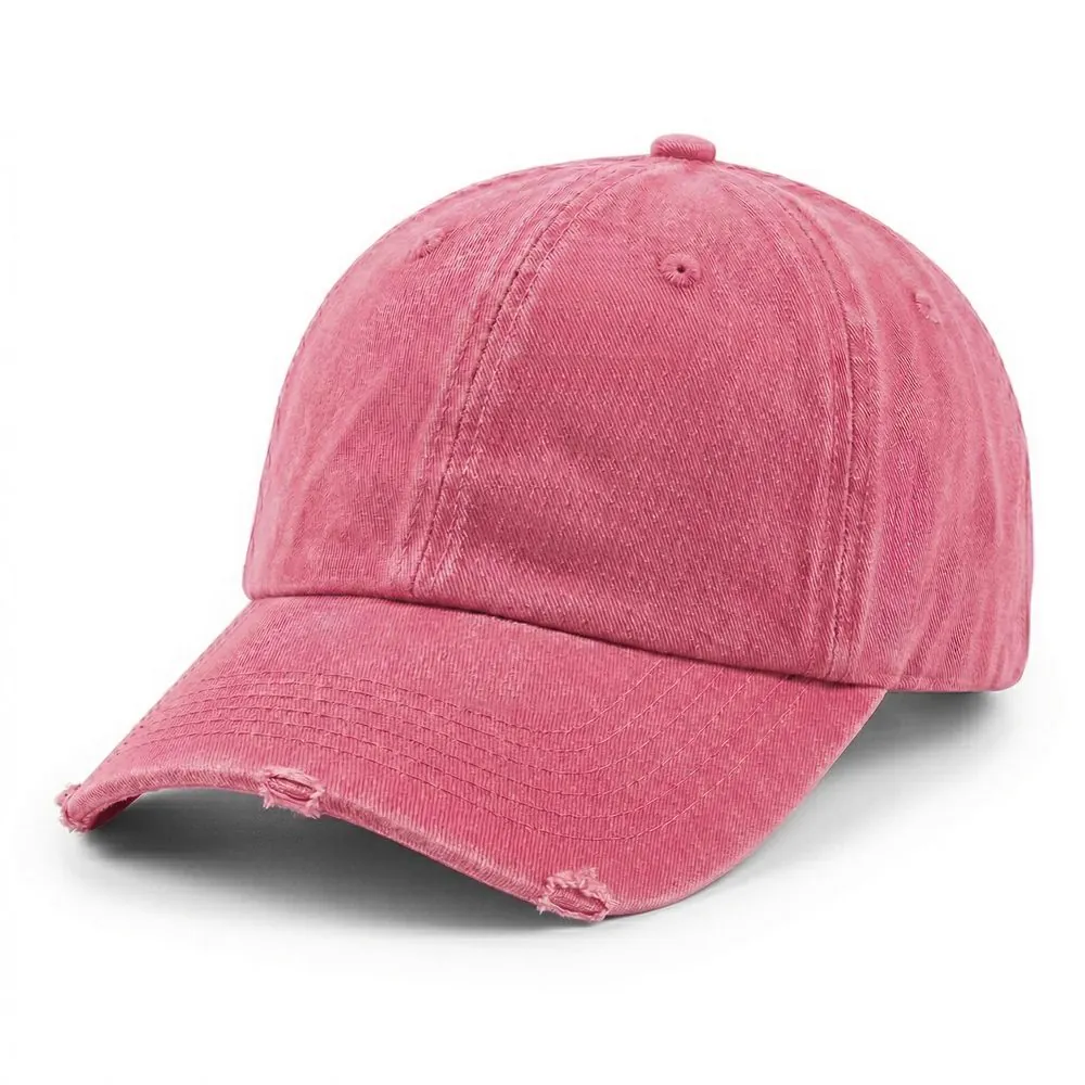 Our Washed and Distressed Classic in Dark Pink