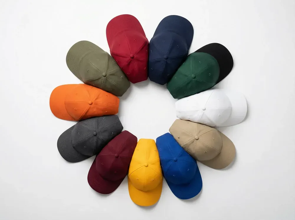 Fabric Colors example on a custom cap